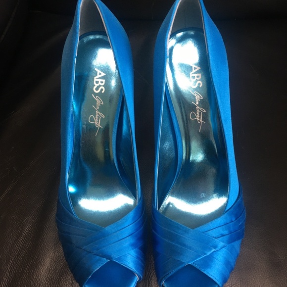 🦋NWT ABS Allen Schwartz All Night Blue Heel - Picture 2 of 5